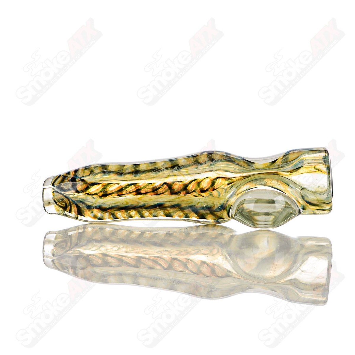 #12 I/O Worked Chillum Signed - JMK Glass