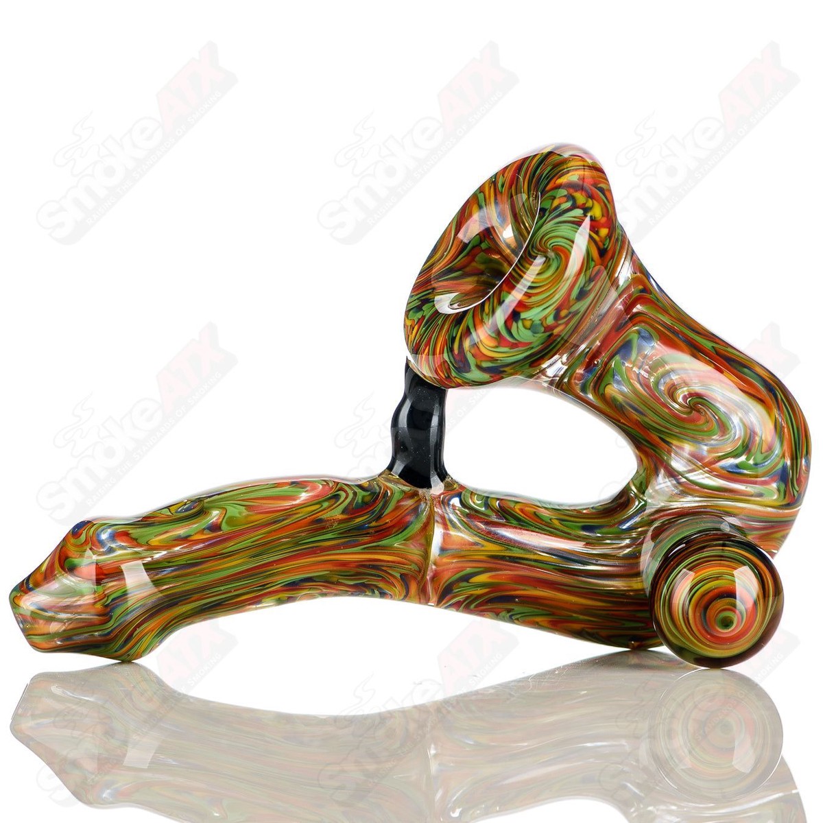 Rainbow Wig Wag Sherlock Signed - JMK Glass