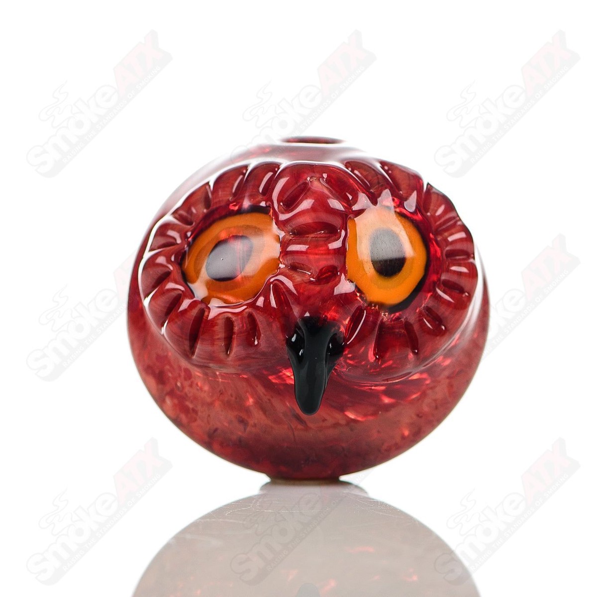 #6 Spotted Owl Carb Cap Four Winds Flameworks
