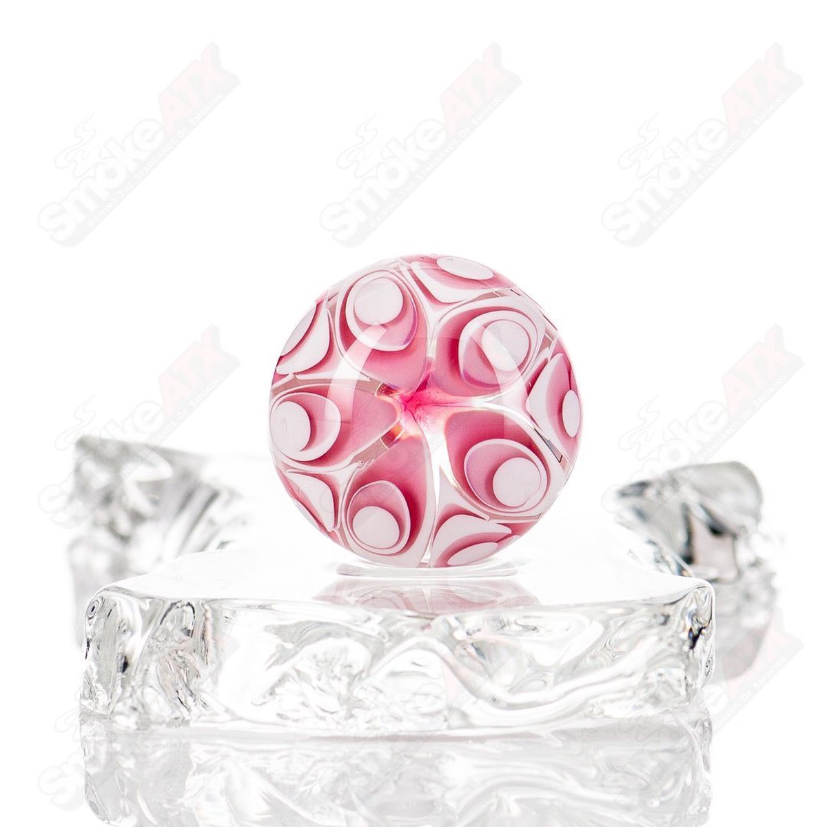 Gold Ruby Dotstack Mib Indo Glass