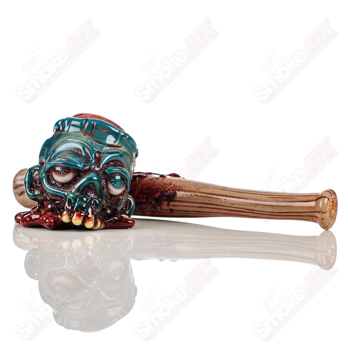 Zombie Sidecar w/ Glow Eyes Dry Pipe Ghost Glass