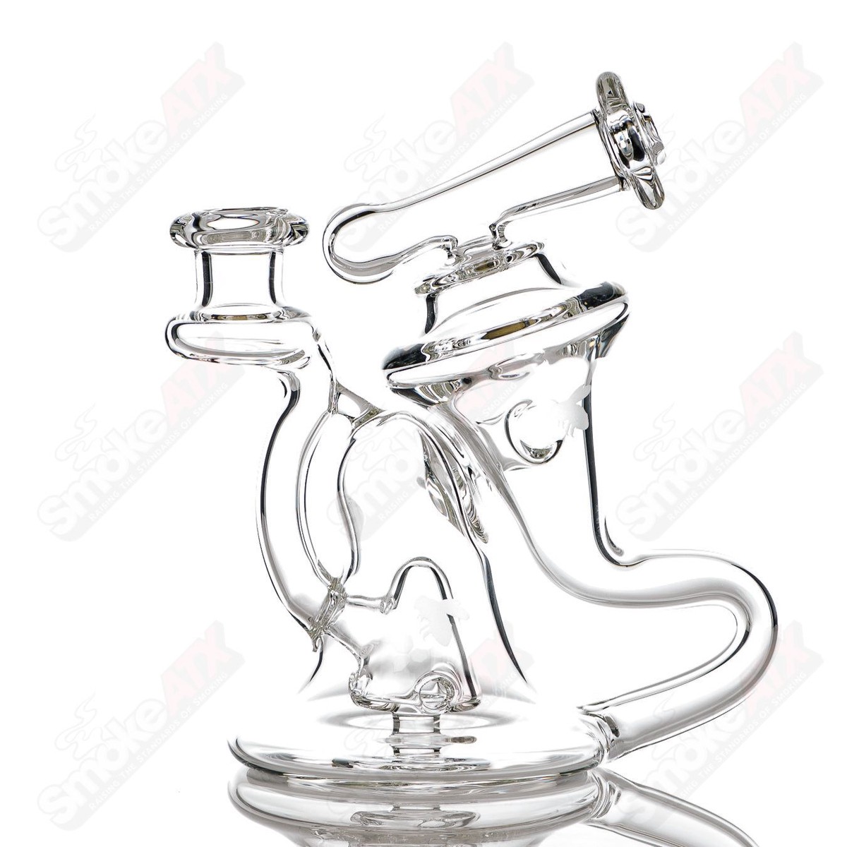 14mm Honeycomb Recycler Knuckles Glass