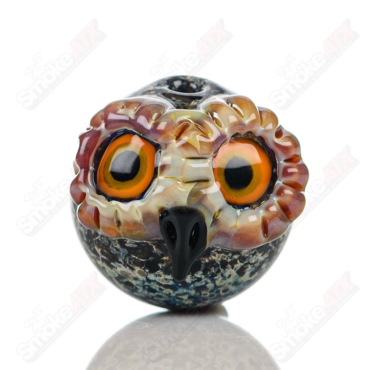 #5 Spotted Owl Carb Cap Four Winds Flameworks