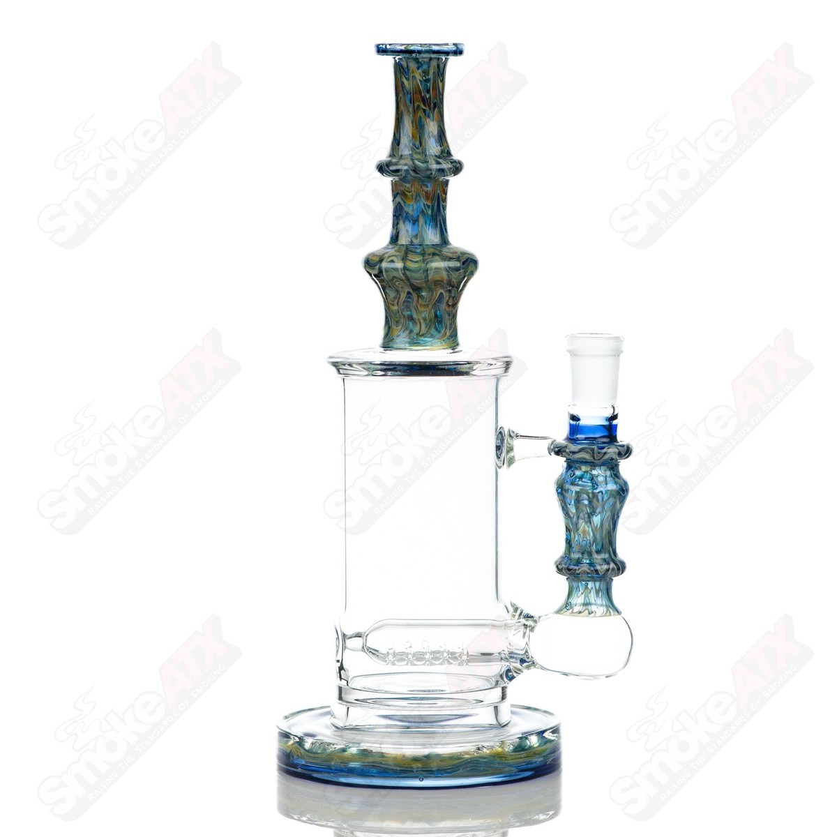 #1 14mm 60mm Wrap n Rake Inline Tube Tagle Glass