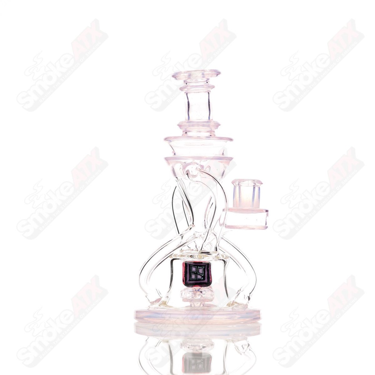 10mm V2 Double Up Ghost and Rose Quartz Recycler Cerio/Gathered Illusions Collab