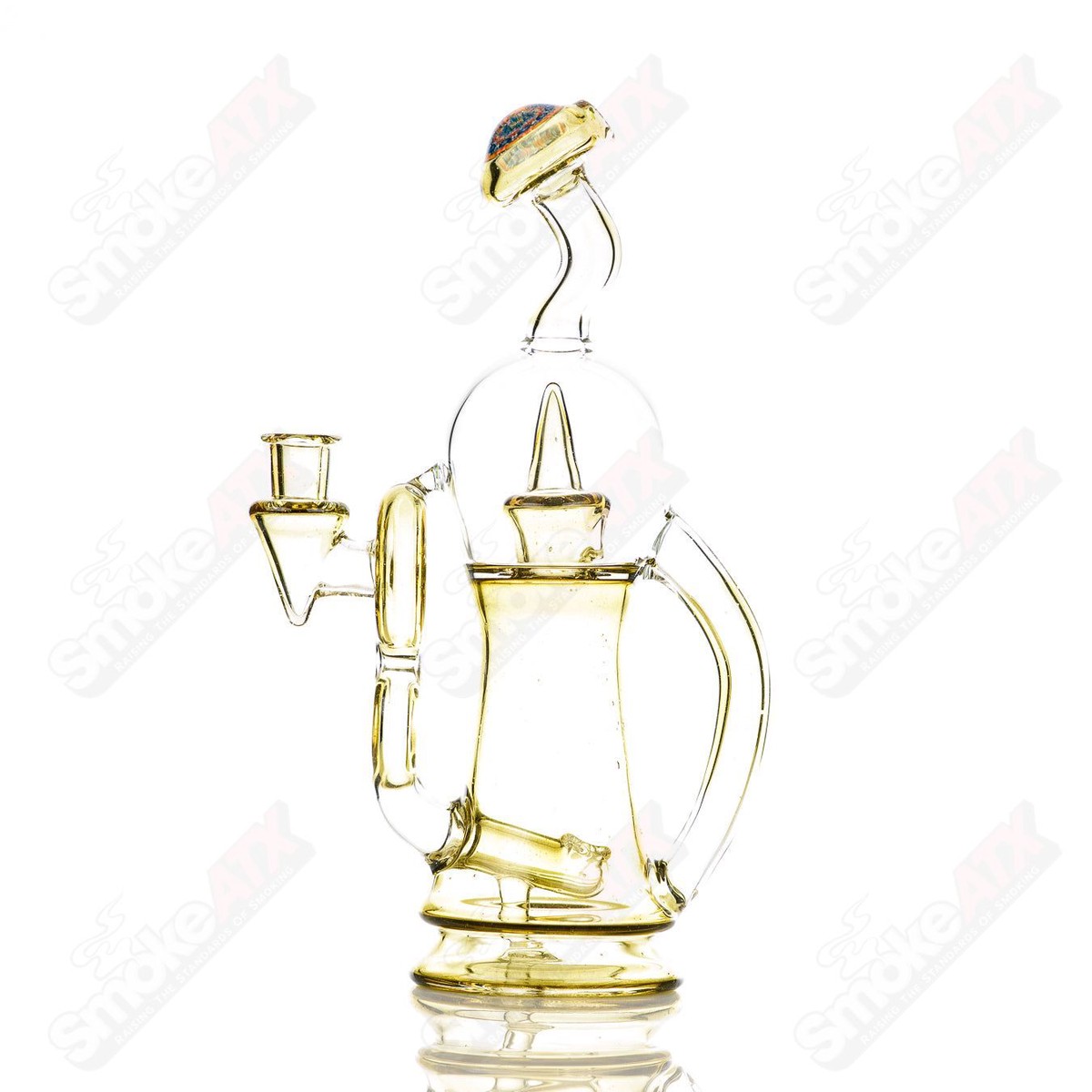 #2 Colored Bubble Dumper Reed Glass