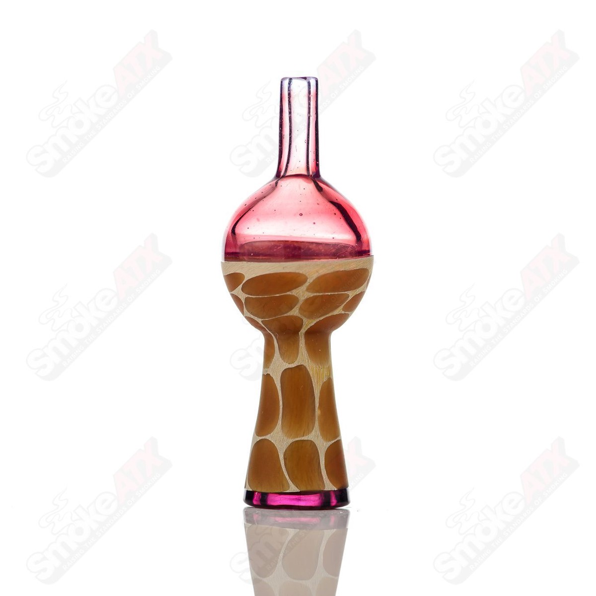 Purple Print Bubble Cap Robertson Glass