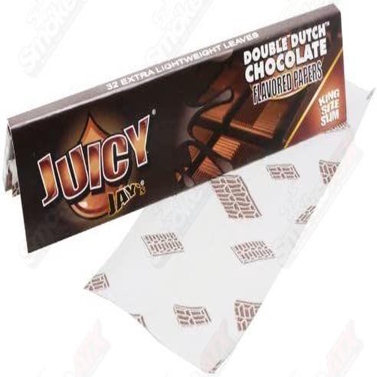 King Size Slim Rolling Papers Double Dutch Chocolate Juicy Jay