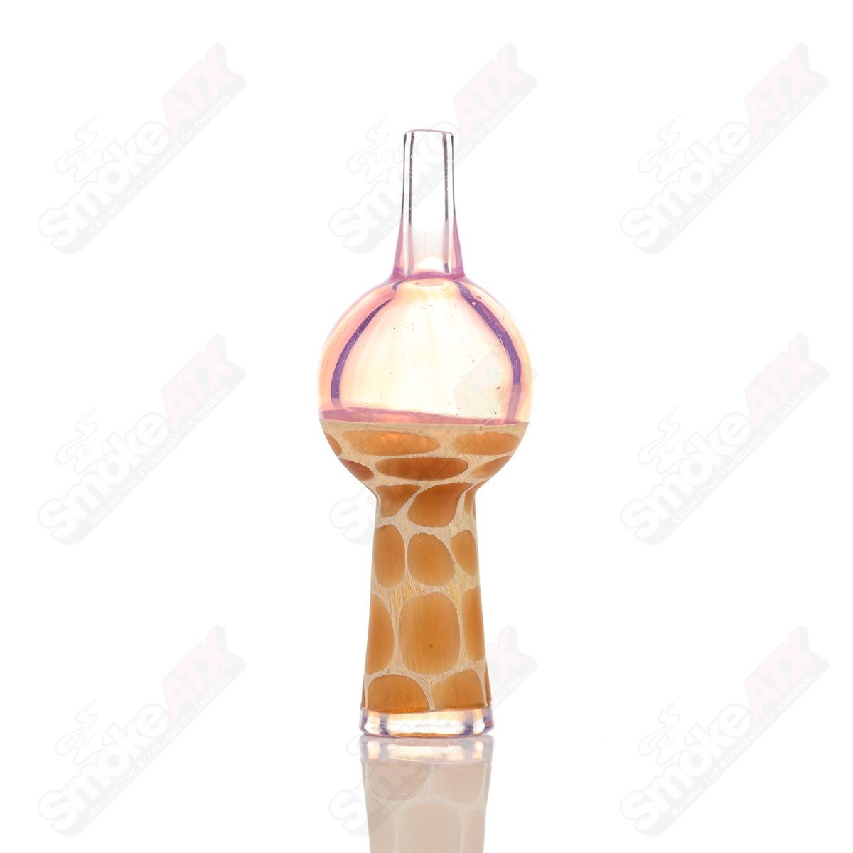 Pink Giraffe Print Bubble Cap Robertson Glass