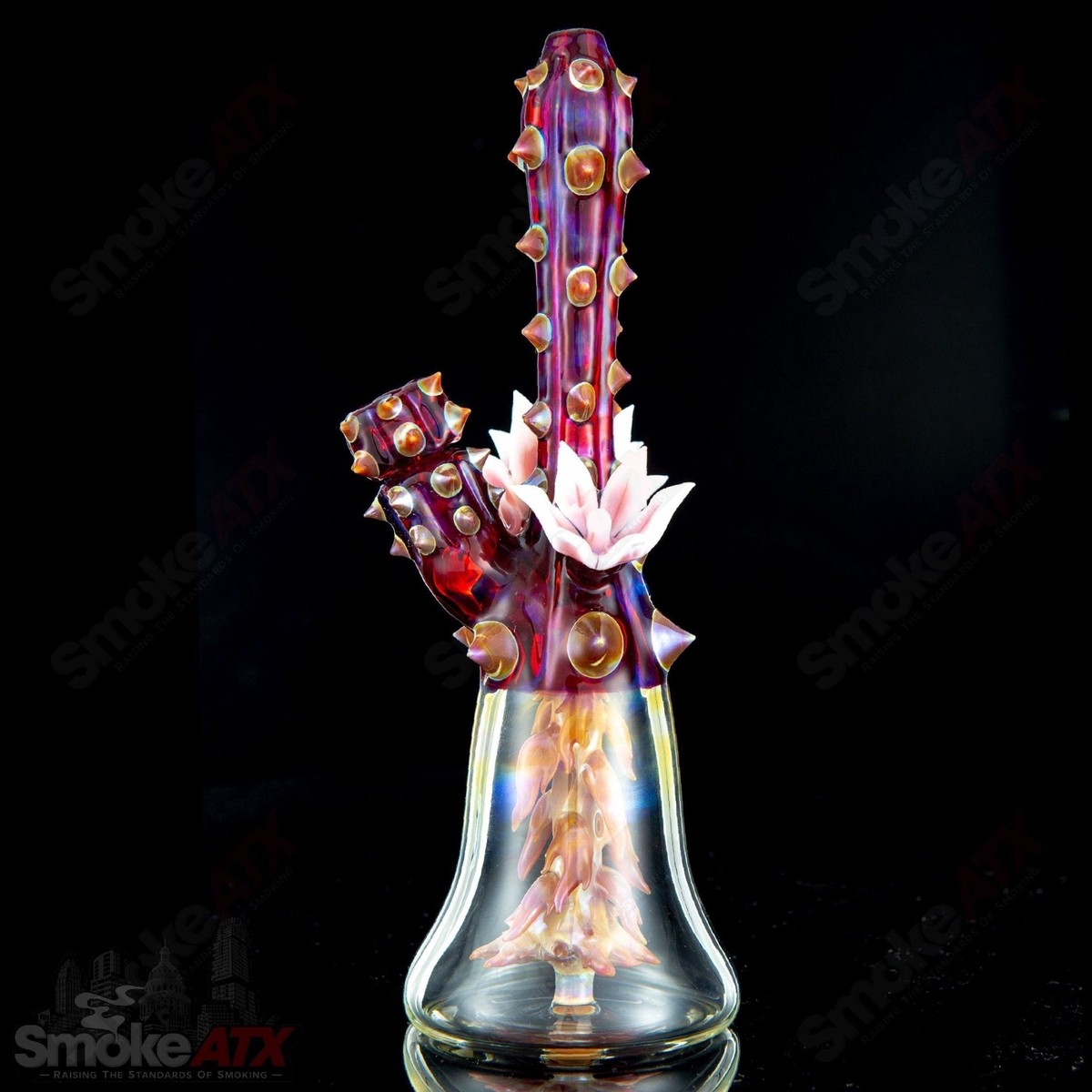 Root Perc Terrarium (Red #16 w UV Accents) Unparalleled Glass