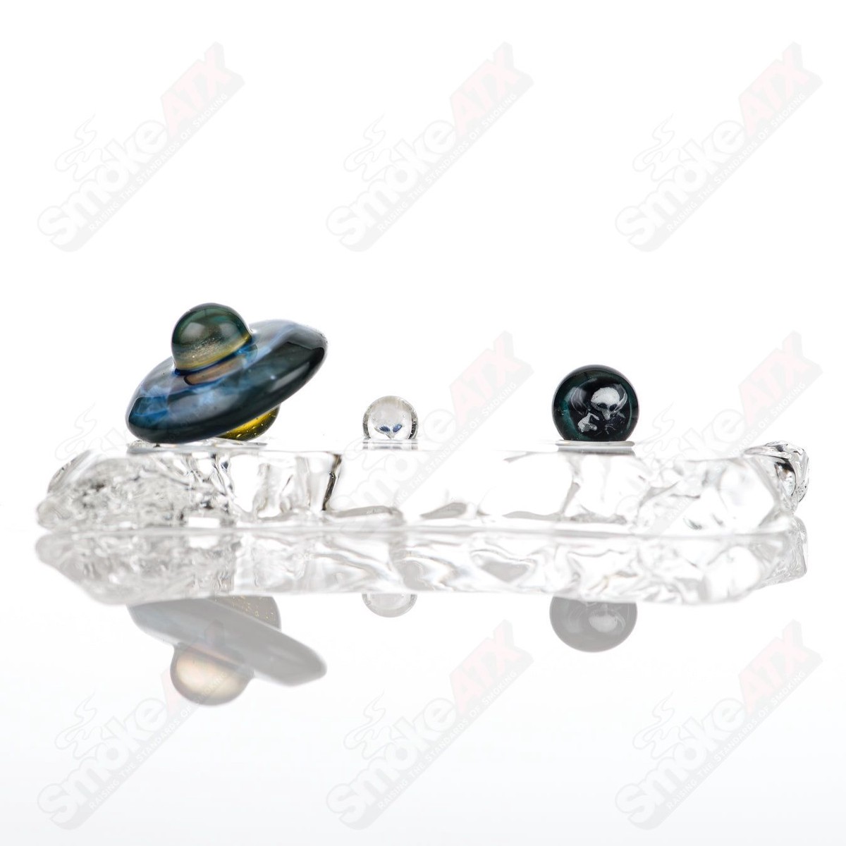 UFO Slurper Set Ghost Glass