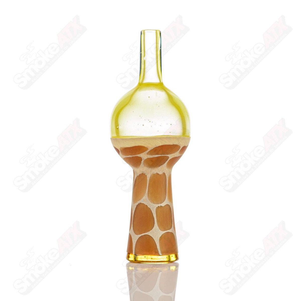 Yellow Giraffe Print Bubble Cap Robertson Glass