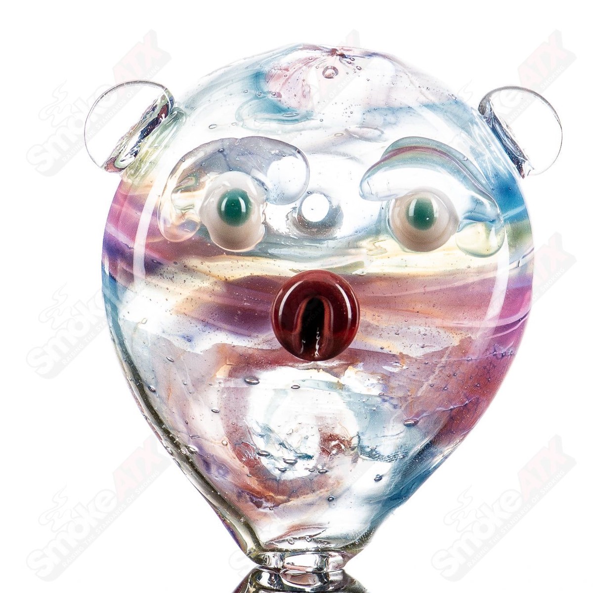 #10 Cat Head (Seastorm) Pipe Glass by Nobody
