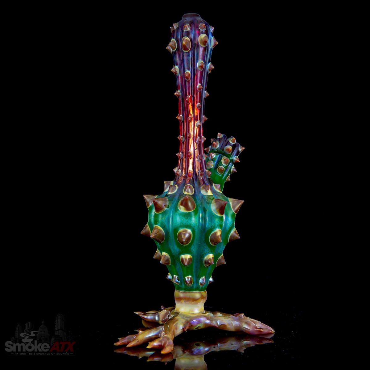 Cactus Vase (Mixed Color) Unparalleled Glass
