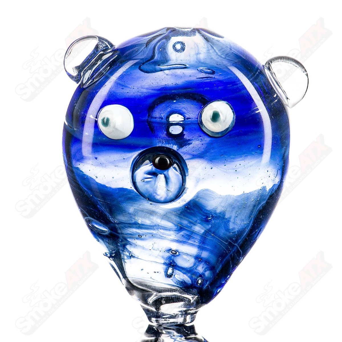 #1 Cat Head (Seastorm) Pipe Glass by Nobody