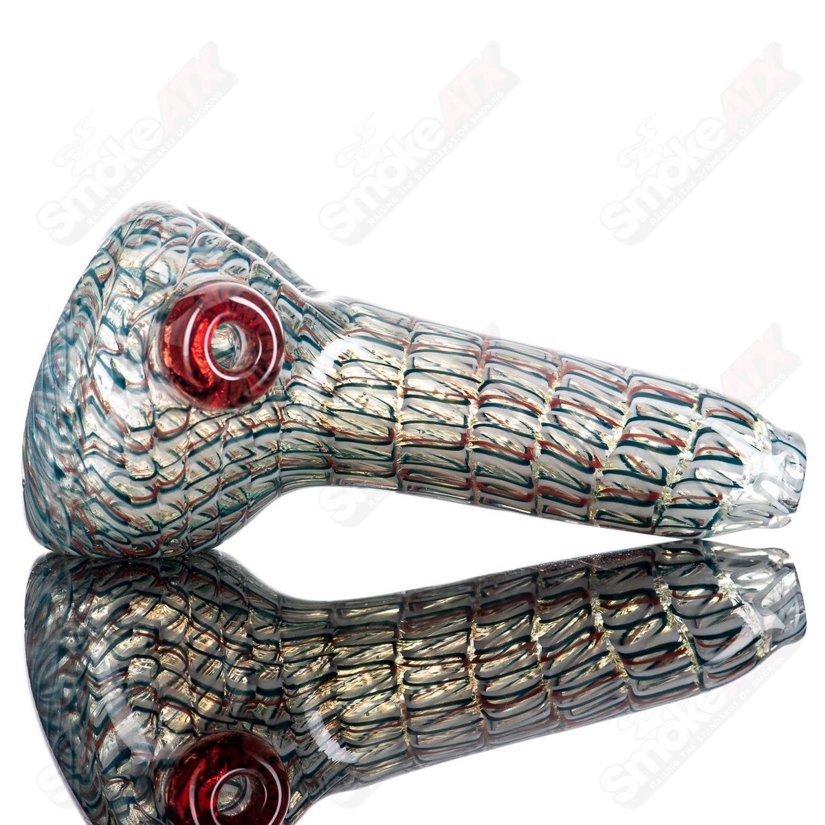 #10 Lattice Coil Spoon by JMK Glass
