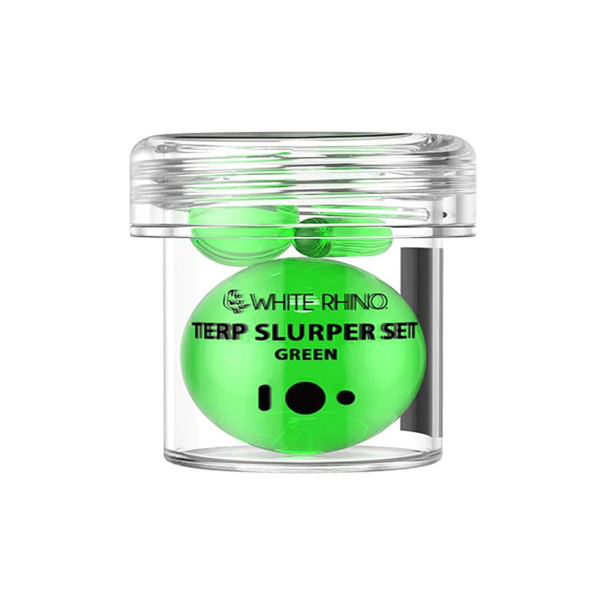 3pc Terp Slurper Set (Green) White Rhino