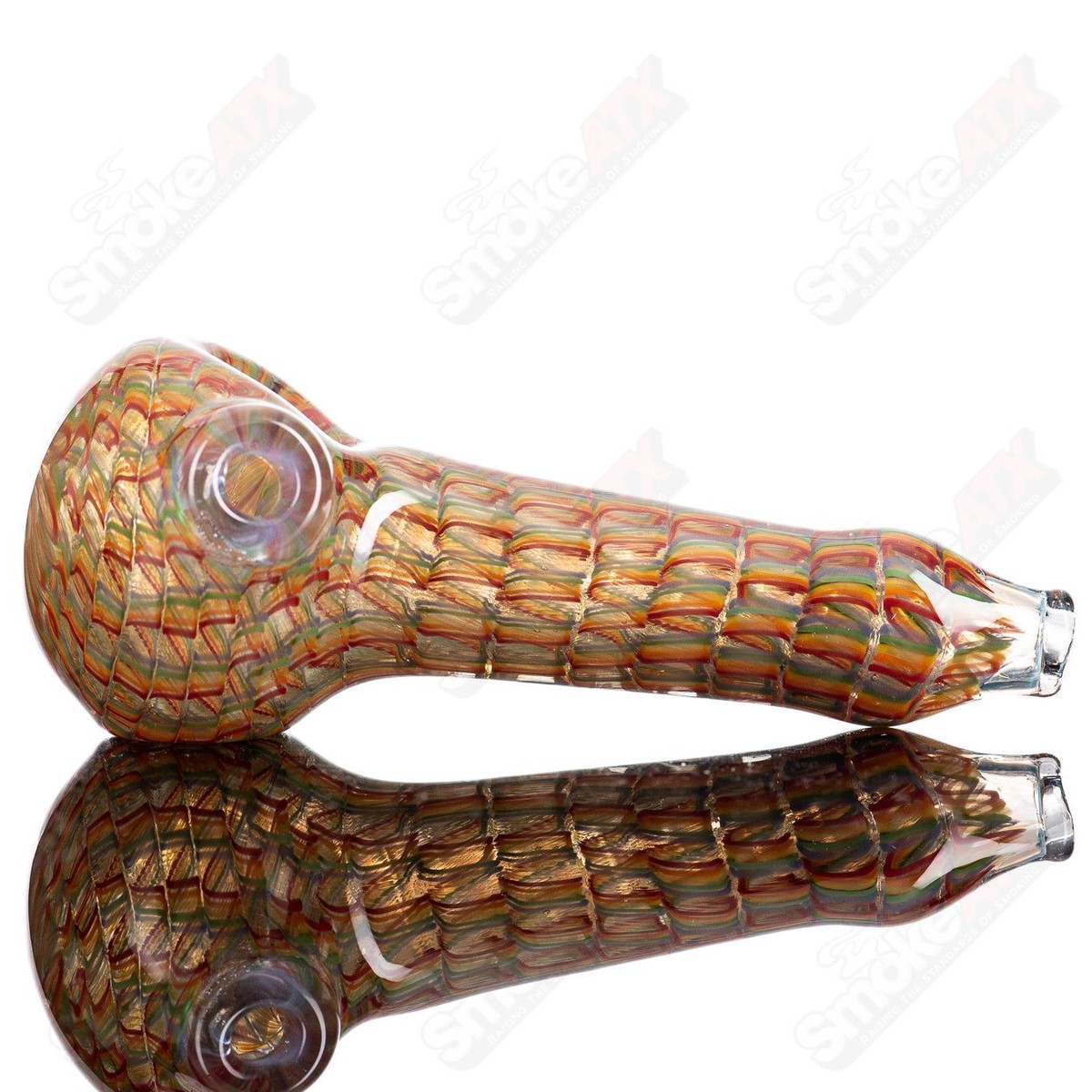 #1 Lattice Coil Spoon by JMK Glass