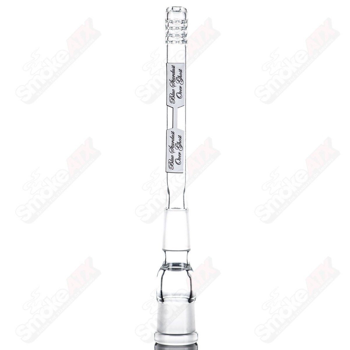 18mm 5" 360 Gridded Downstem Blue Stardust Over Ghost Sovereignty