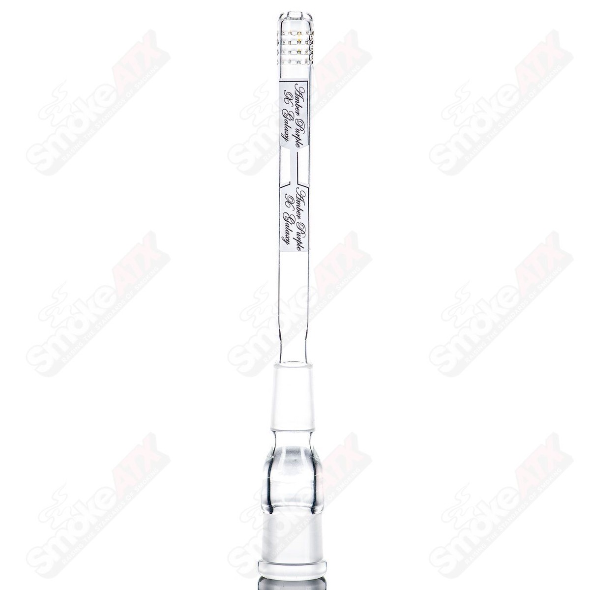 18mm Downstem 6.5" Amber Purple/Galaxy 180Gridded Downstem Sovereignty