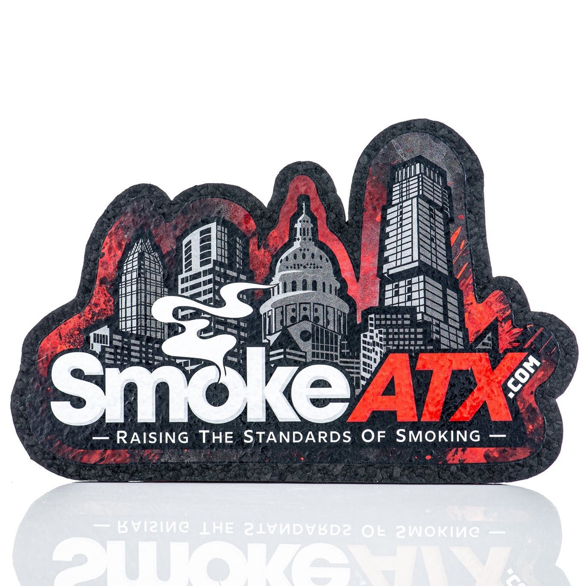 9" Red Logo LE SmokeATX Mood Mat
