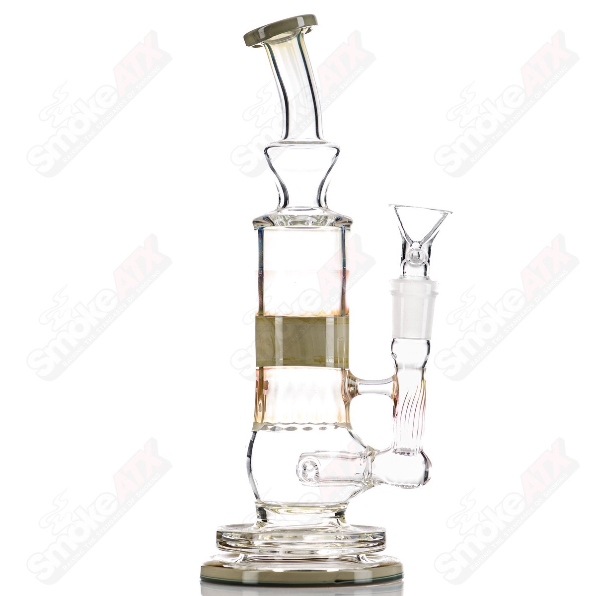 #1 Blue Caramel Fume Rig Tagle Glass