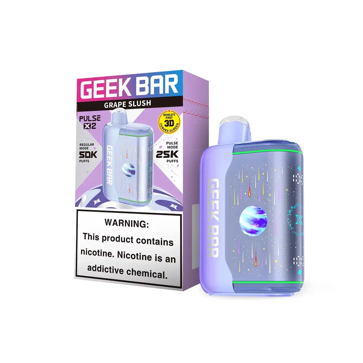 New Arrival Grape Slush - Geek Bar Pulse X 2 50k Disposable Vape