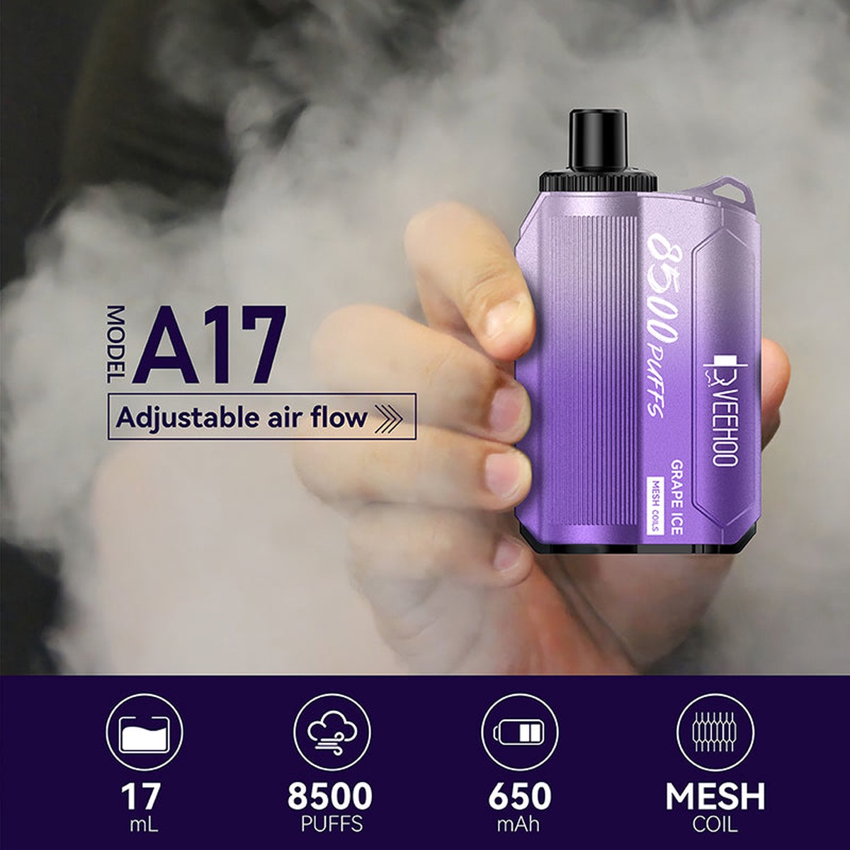 VEEHOO A17 8500 Puffs Disposable Vape Wholesale