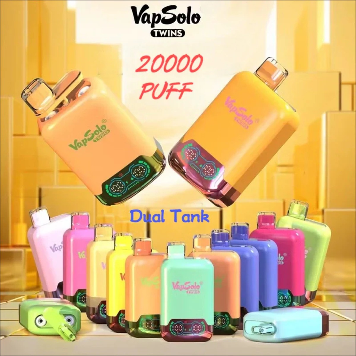 Vapsolo Twins 20000 puffs Disposable Vape Good Sale Discount Price