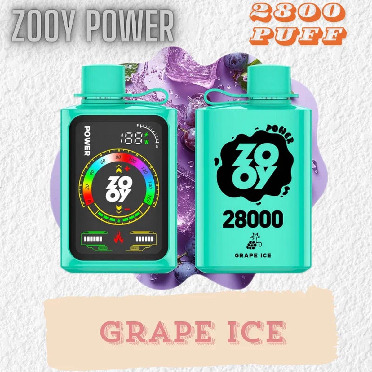 ZOOY POWER 28000 PUFF Disposable Display Vape Hot Sale