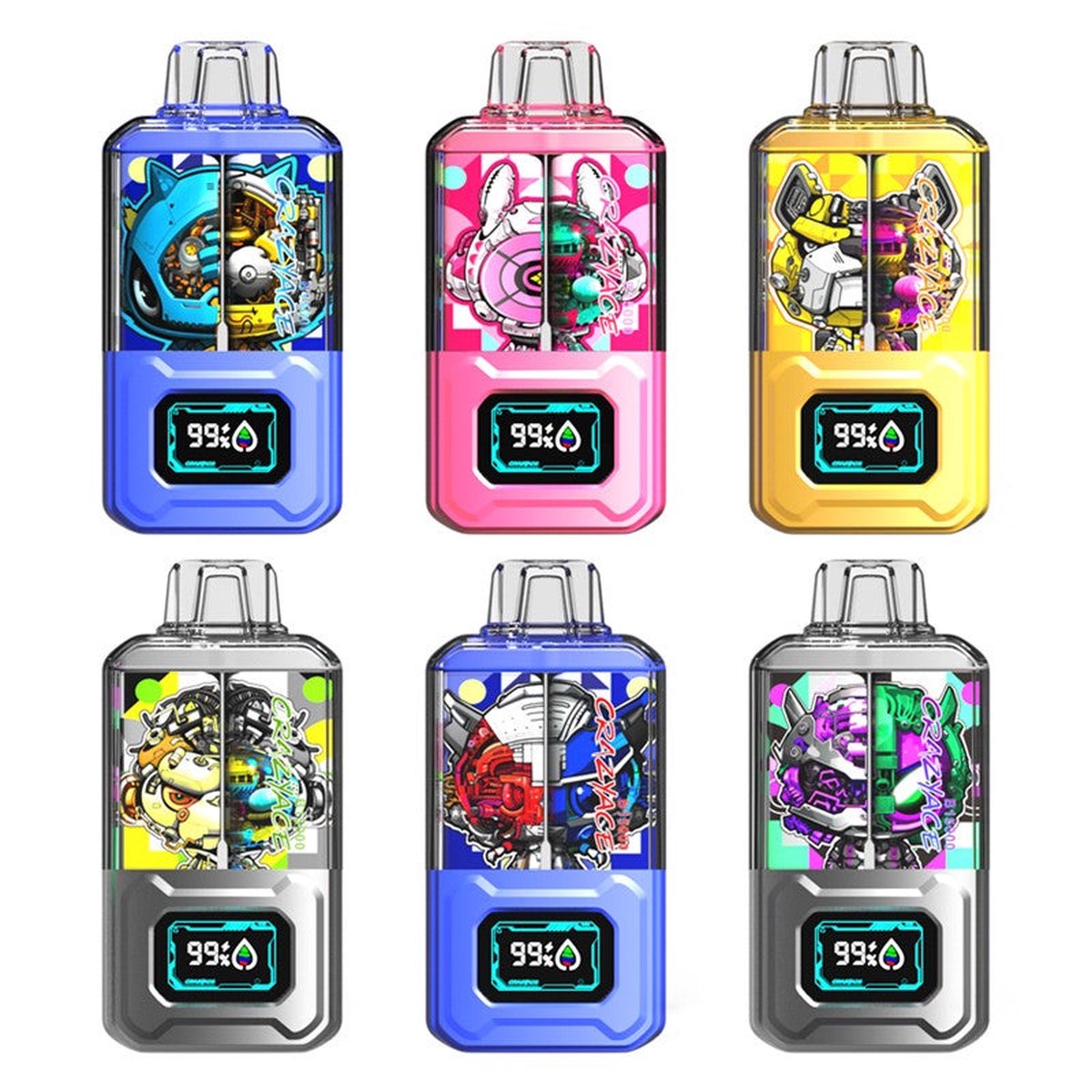 ZOVOO CrazyAce B15000 Puffs Disposable Vape Wholesale-900mAh battery, 20ml E-liquid,Multiple Nicotine 15 Flavors