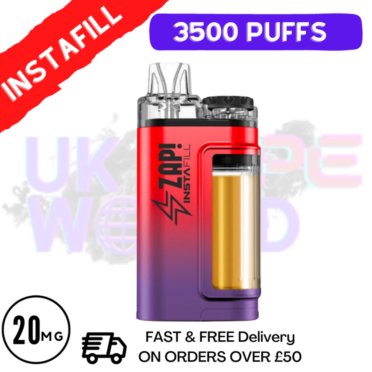 Zap Instafill Bar 3500 Puff Mixed Berries