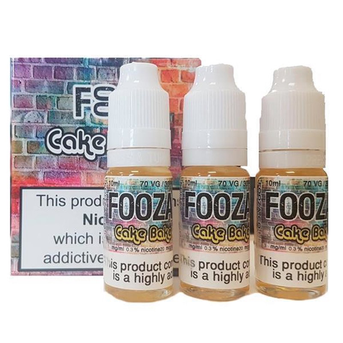 Fooza Cake Bake 3 x 10ml Multi pack