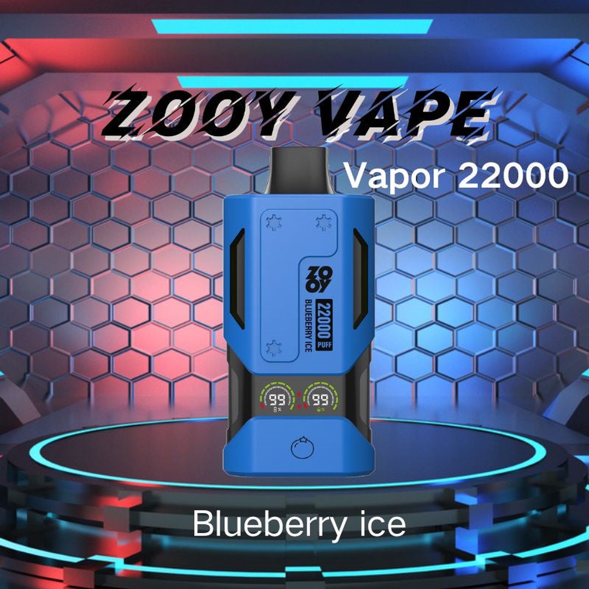 ZOOY VAPE 22000 Puffs Disposable – 30mL, 650mAh, 10 Flavors (0%-5%)