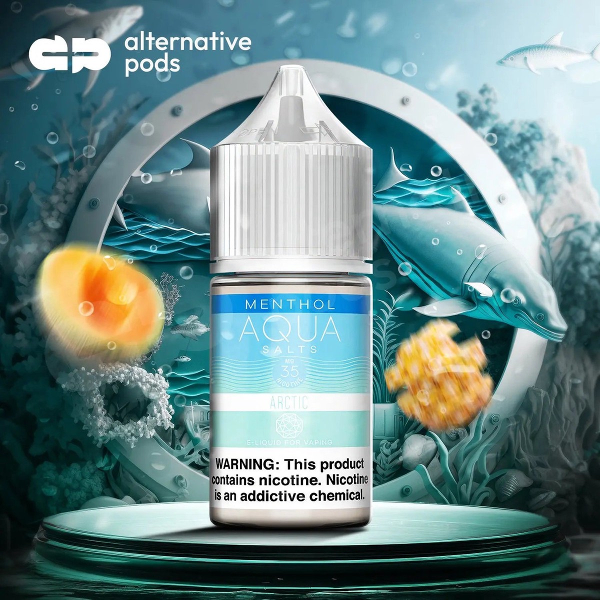 Aqua Salts Menthol Collection Synthetic Nicotine Salt E-Liquid By Marina Vape 30ML