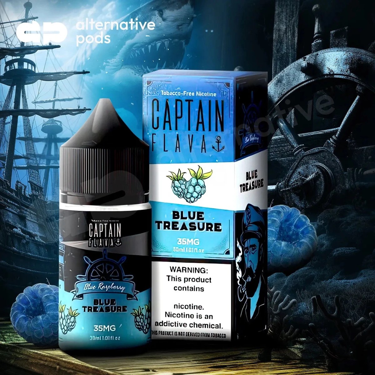 Captain Flava Nicotine Salt E-Liquid 30ML
