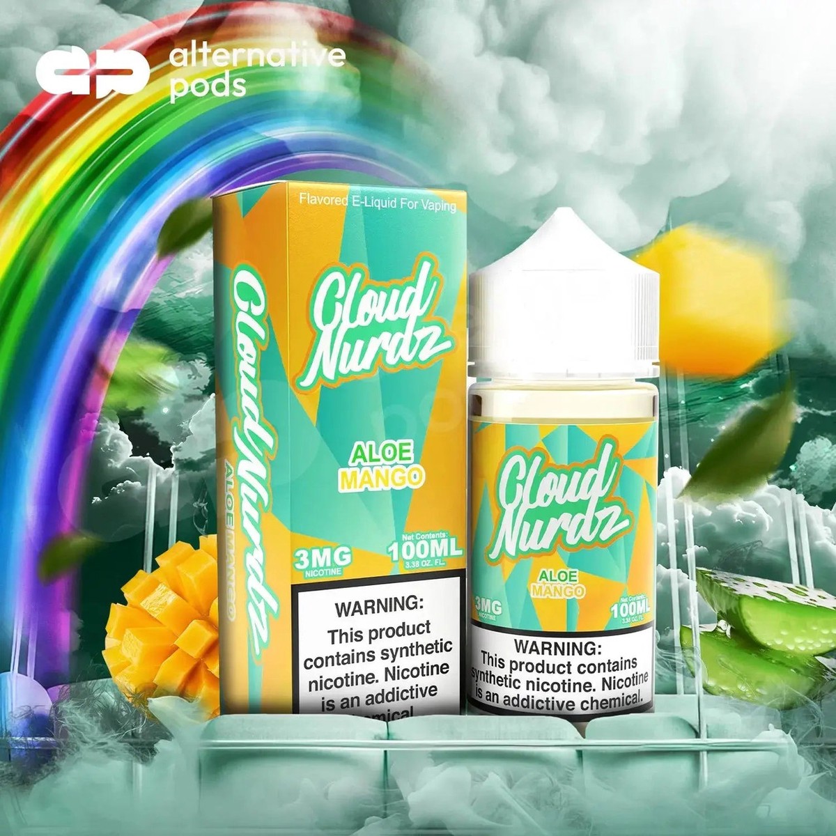 Cloud Nurdz Synthetic Nicotine E-Liquid 100ML