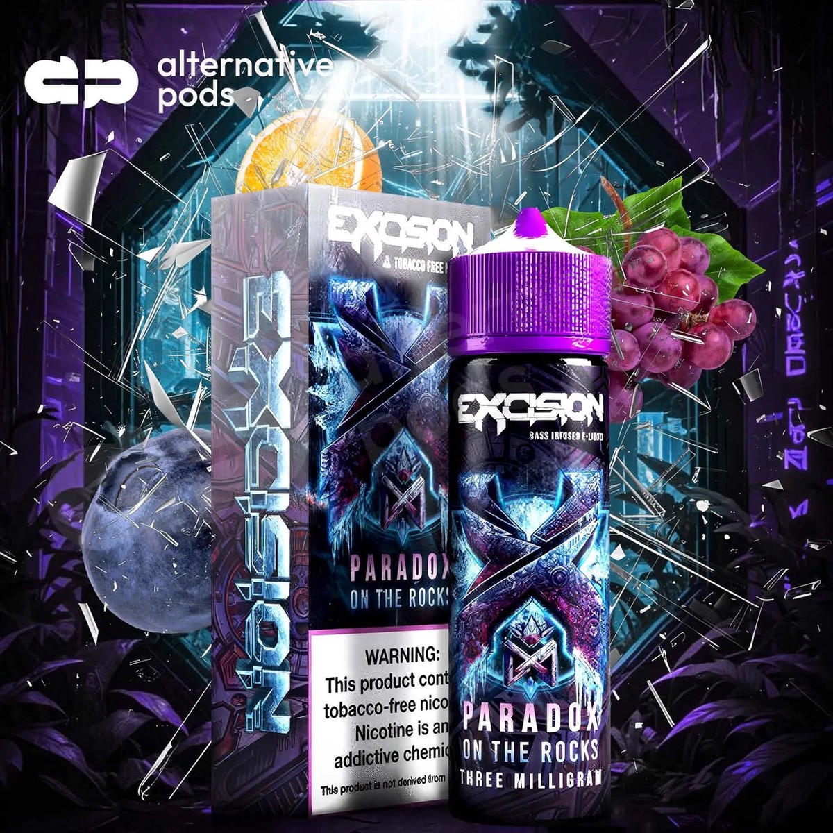Excision Synthetic Nicotine E-Liquid By Alt Zero 60ML