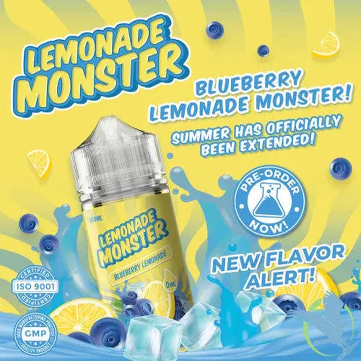 Lemonade Monster Synthetic Nicotine E-Liquid 100ML By Jam Monster