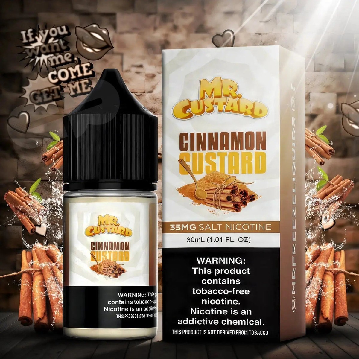 Mr. Custard Synthetic Salt Nicotine E-Liquid 30ML