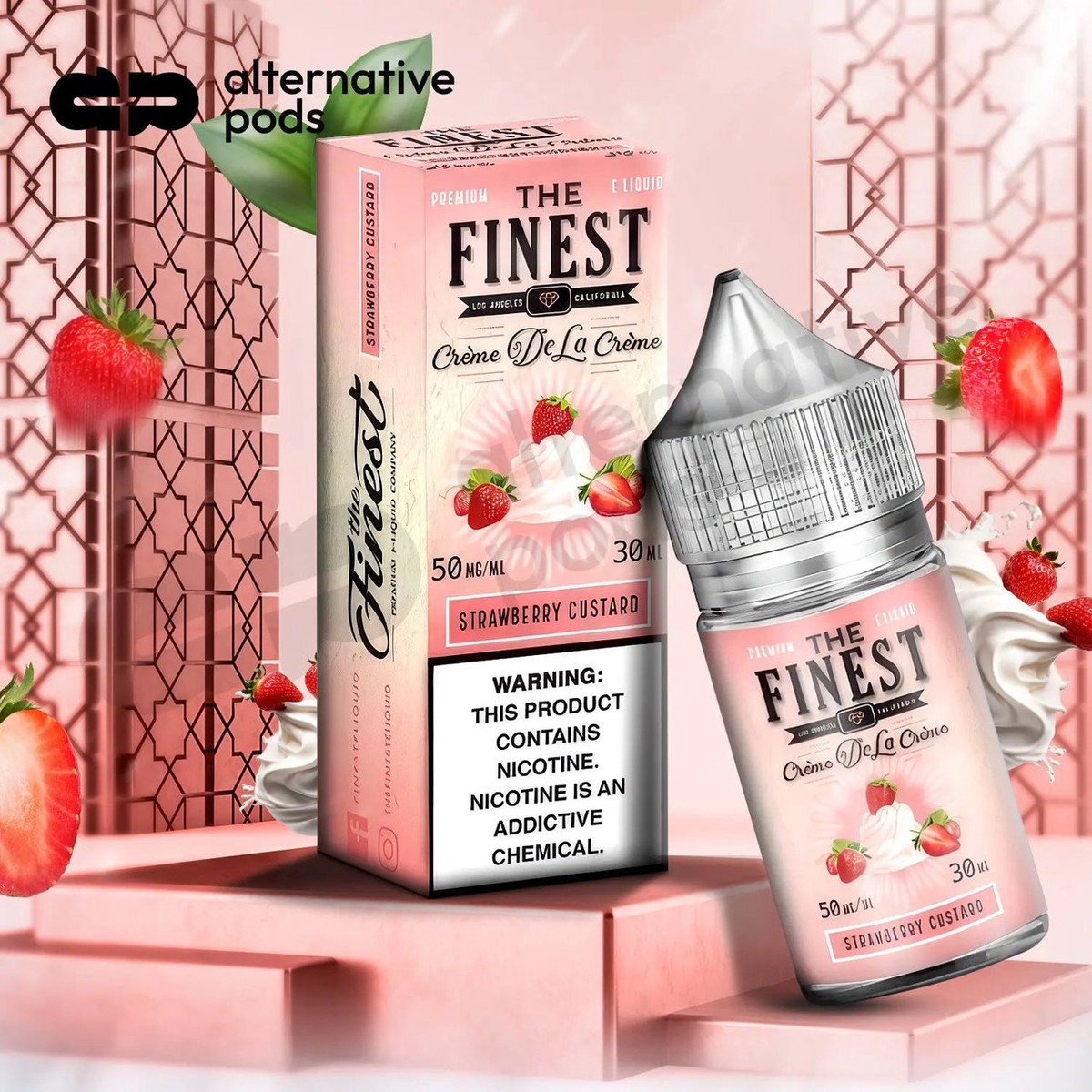 The Finest Creme De La Creme Synthetic Nicotine Salt E-Liquid 30ML