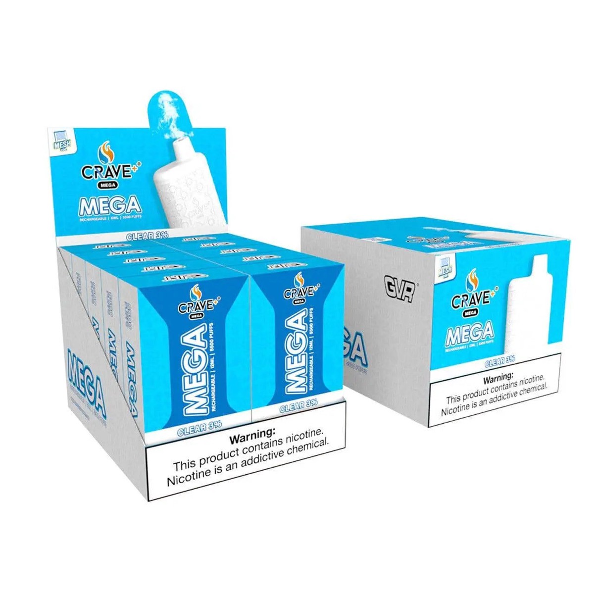 Crave Plus Mega 5500 Puffs Disposable Vape 3%