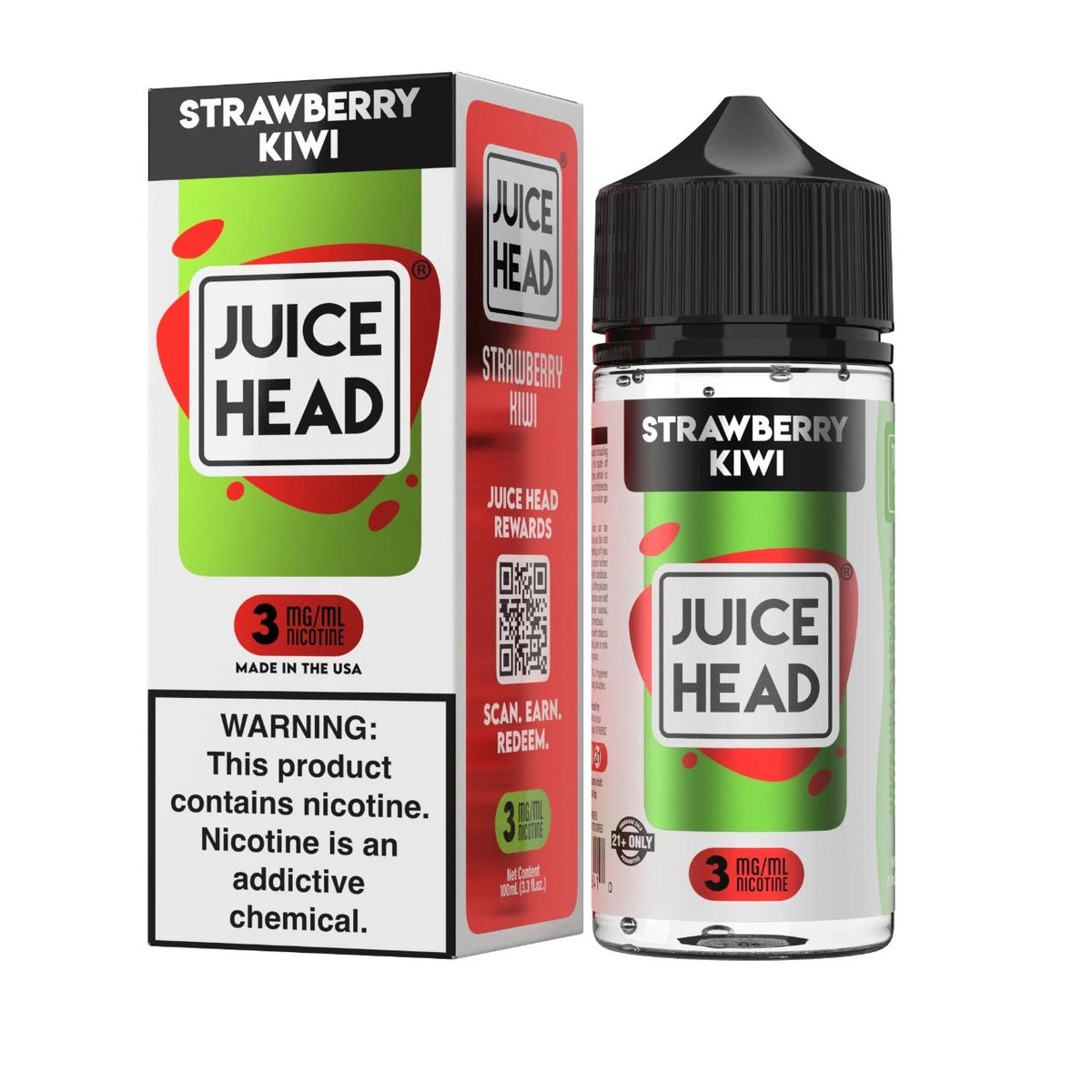 Juice Head Strawberry Kiwi 100ml E-Juice