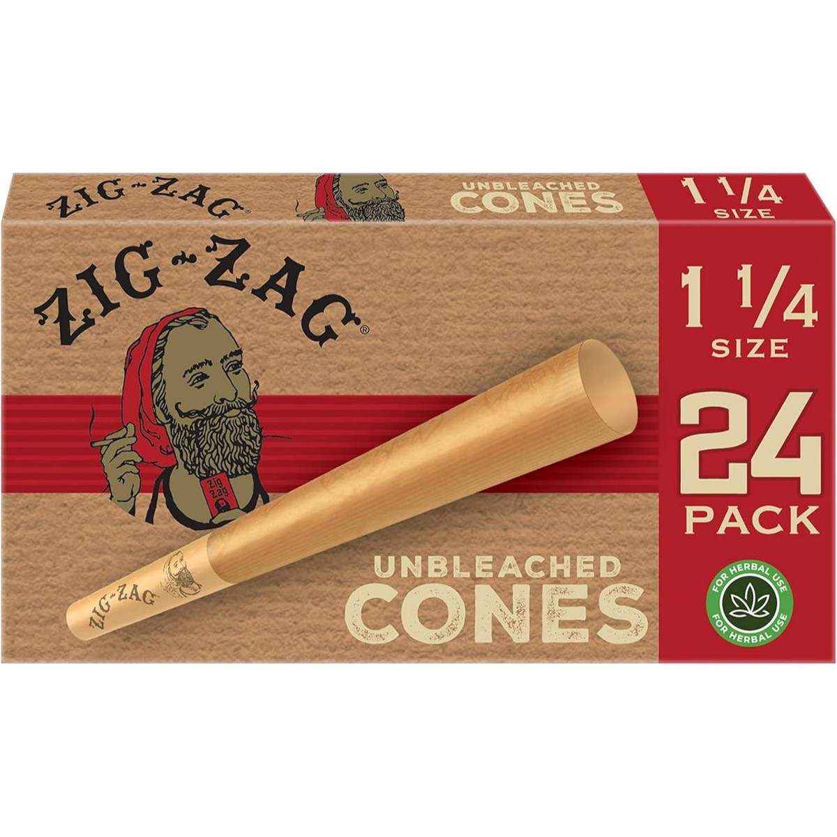 Zig Zag 1-1/4 Cones 1PK (Pack of 1) -24COUNT