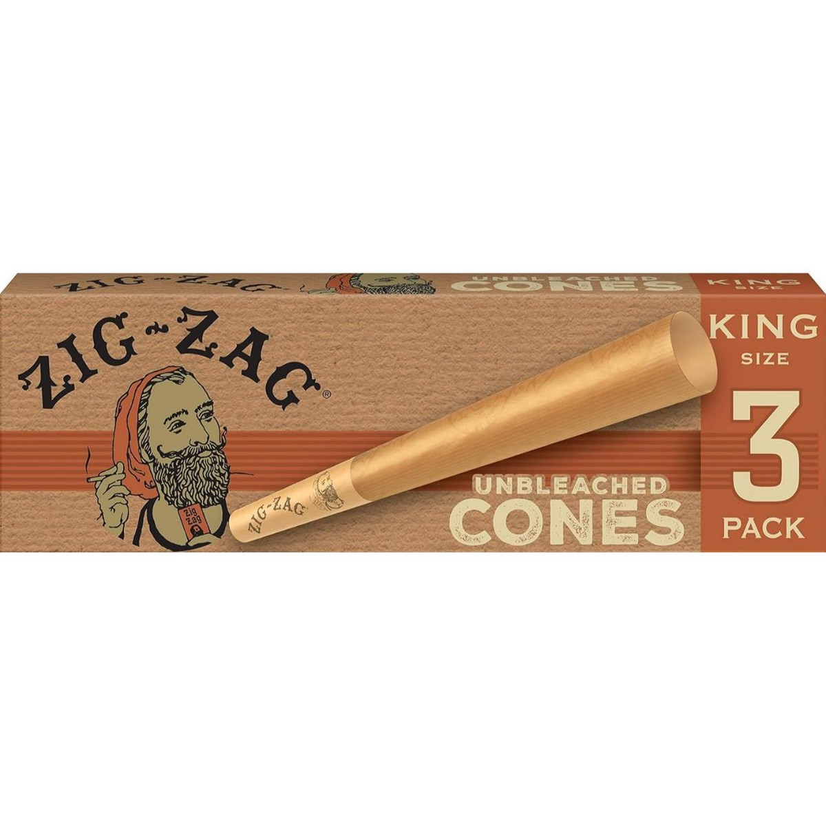 Zig Zag Cones King Size (Pack of 1)-3COUNT
