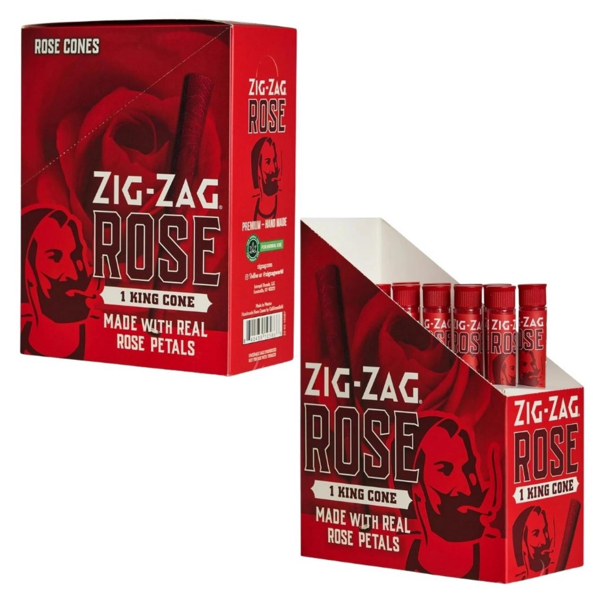 ZIG ZAG KING SIZE - ROSE CONES (Pack of 1)