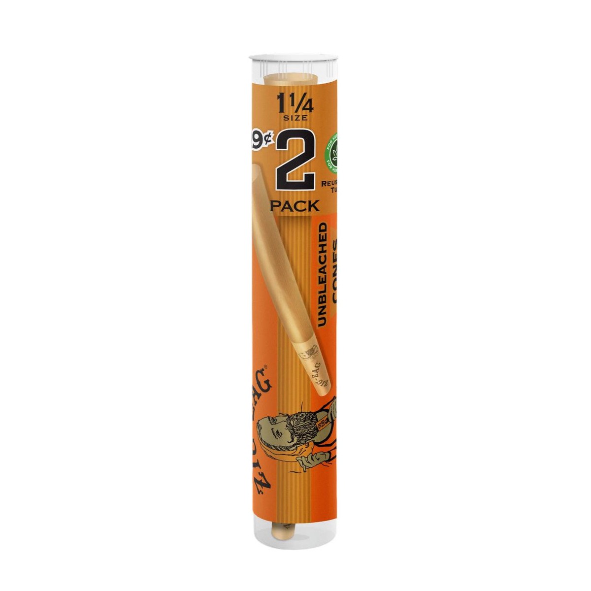 Zig Zag Tubes Cones 1-1/4 (Pack of 1)-2COUNT
